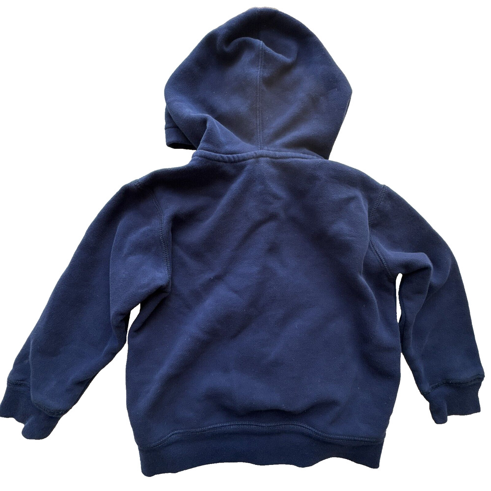 Polo Ralph Lauren Hoodie Boys Kids Size 4T Full Zip Sweatshirt Blue Pockets - Picture 5 of 5